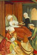 MASTER of the Pfullendorf Altar The Birth of Mary Spain oil painting reproduction